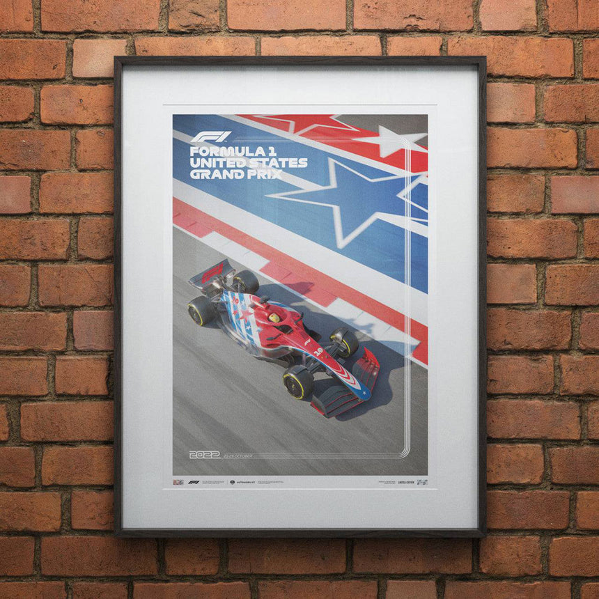 Automobilist Formula 1 United States Austin Texas Grand Prix 2022 Print Poster