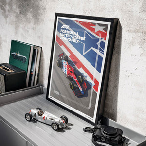 Automobilist Formula 1 United States Austin Texas Grand Prix 2022 Print Poster