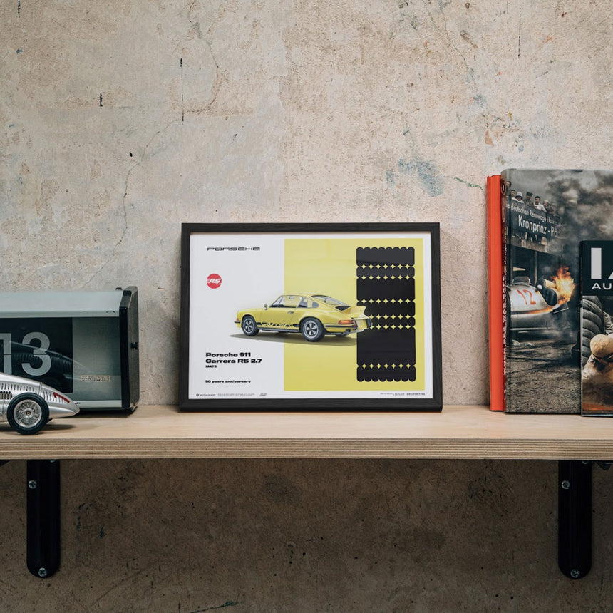 Porsche 911 Carrera RS 2.7 | 1973 Yellow 50th Anniversary | Porsche Poster