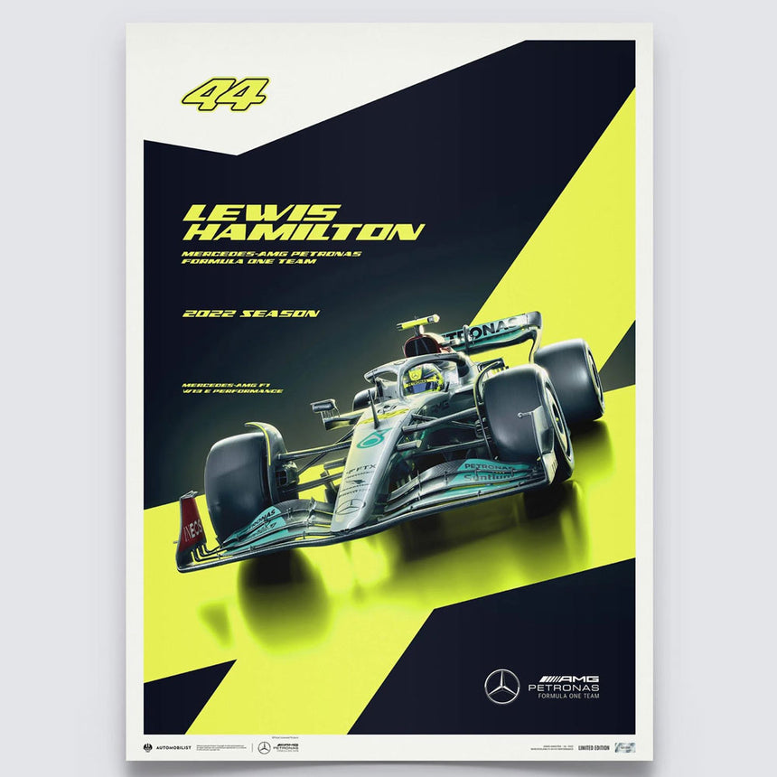 Automobilist Mercedes-AMG Petronas F1 Team Lewis Hamilton 2022 Poster