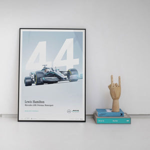 Mercedes AMG Petronas F1 Team Lewis Hamilton 2022 Print Poster