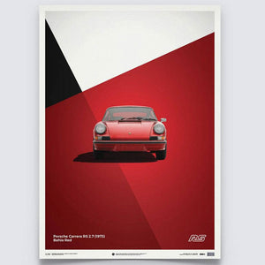 Porsche 911 RS | 1973 Red | Print Poster