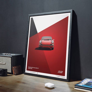 Porsche 911 RS | 1973 Red | Print Poster