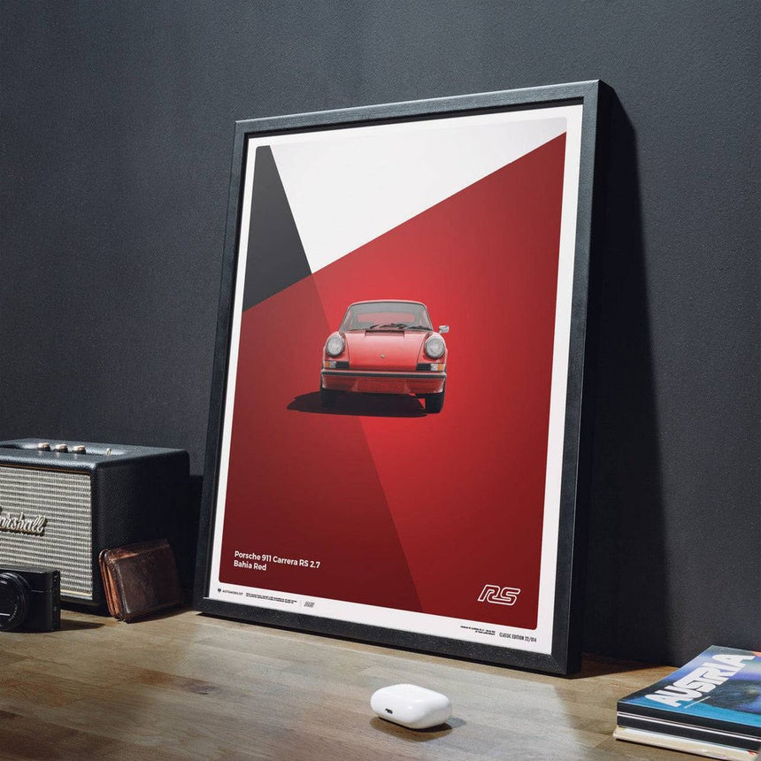 Porsche 911 RS | 1973 Red | Print Poster