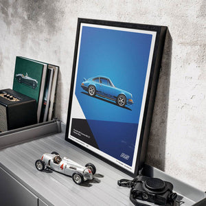 Porsche 911 RS | 1973 Blue | Porsche Poster