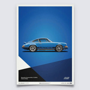 Porsche 911 RS | 1973 Blue | Porsche Poster