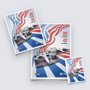 MoneyGram Haas F1 Team United States Grand Prix 2022 Print Poster