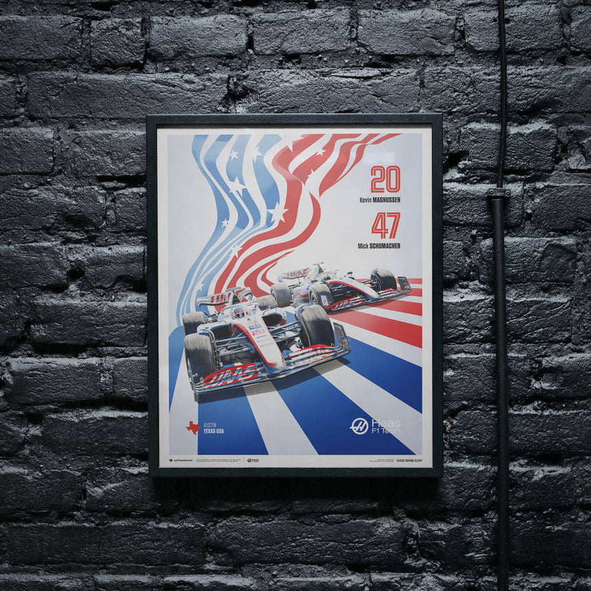 MoneyGram Haas F1 Team United States Grand Prix 2022 Print Poster