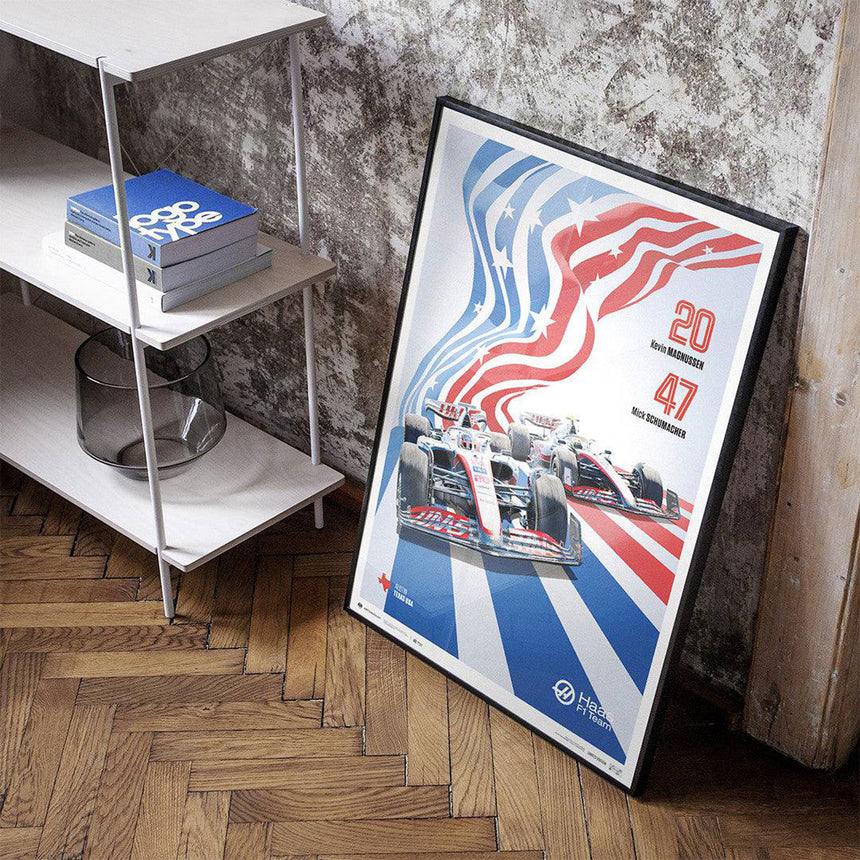 MoneyGram Haas F1 Team United States Grand Prix 2022 Print Poster
