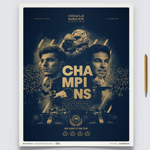 Red Bull Racing | 2022 F1® World Constructors' Champions | Print Poster