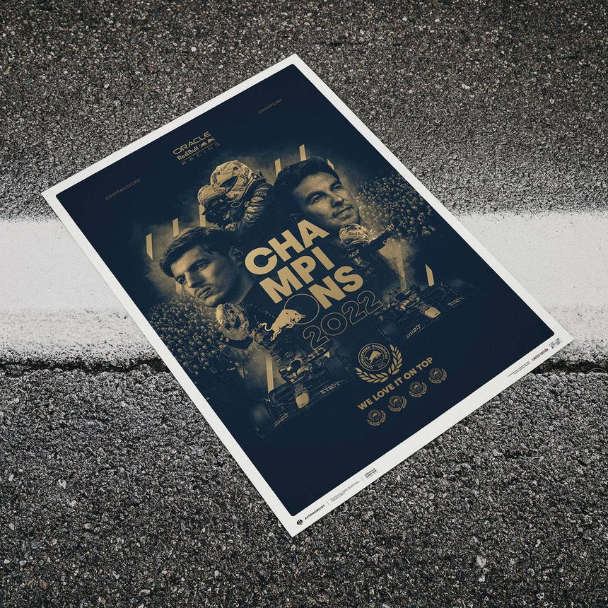 Red Bull Racing | 2022 F1® World Constructors' Champions | Print Poster
