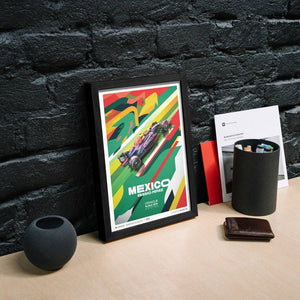 Oracle Red Bull Racing Sergio Perez Mexican GP Print Poster