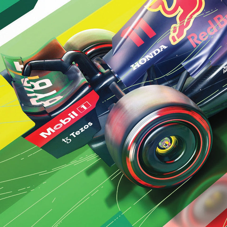 Oracle Red Bull Racing Sergio Perez Mexican GP Print Poster