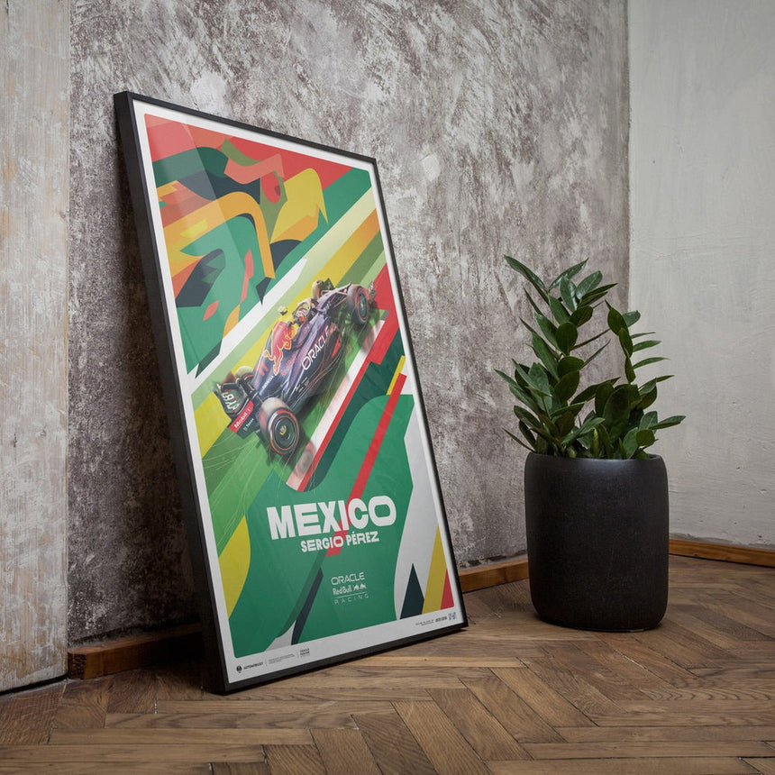 Oracle Red Bull Racing Sergio Perez Mexican GP Print Poster