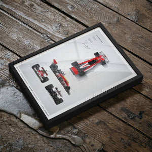 McLaren M23 James Hunt Blueprint Japanese GP 1976 Print Poster