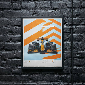 McLaren x Gulf | 2021 Lando Norris | Print Poster