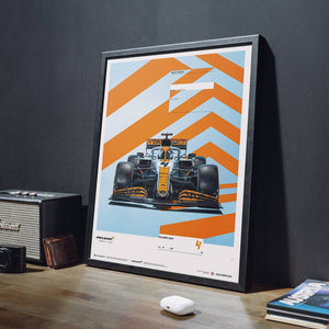 McLaren x Gulf | 2021 Lando Norris | Print Poster