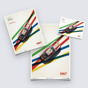 Porsche 911R BP Racing Monza 1967 Print Poster