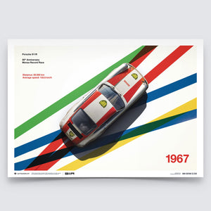 Porsche 911R BP Racing Monza 1967 Print Poster