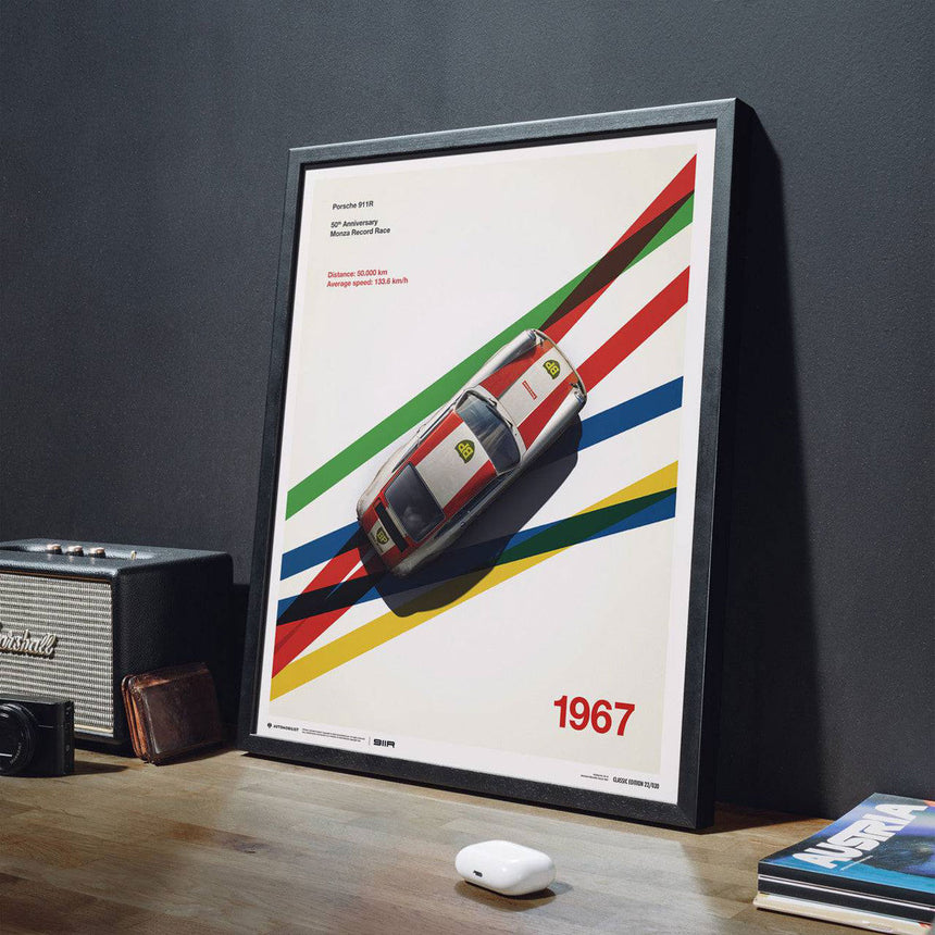 Porsche 911R BP Racing Monza 1967 Print Poster