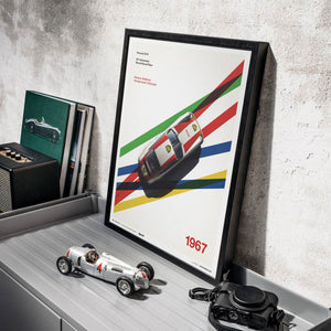 Porsche 911R BP Racing Monza 1967 Print Poster