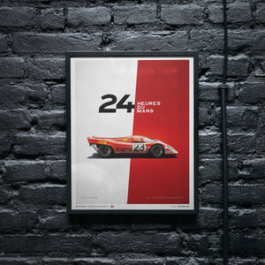Porsche 917 Salzburg 24 Hours of Le Mans 1970 Print Poster