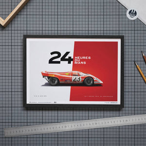 Porsche 917 Salzburg 24 Hours of Le Mans 1970 Print Poster