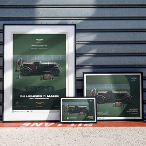 24h Le Mans 100 Years Bentley Speed Six 1929 Print Poster