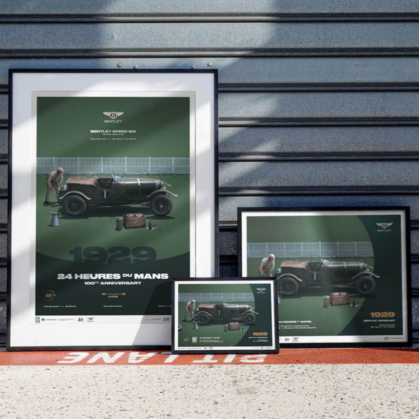 24h Le Mans 100 Years Bentley Speed Six 1929 Print Poster