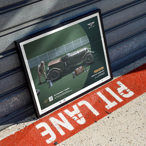 24h Le Mans 100 Years Bentley Speed Six 1929 Print Poster