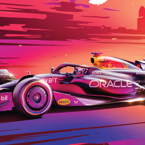 Red Bull Racing 2023 Melbourne Red Bull Poster Max Verstappen
