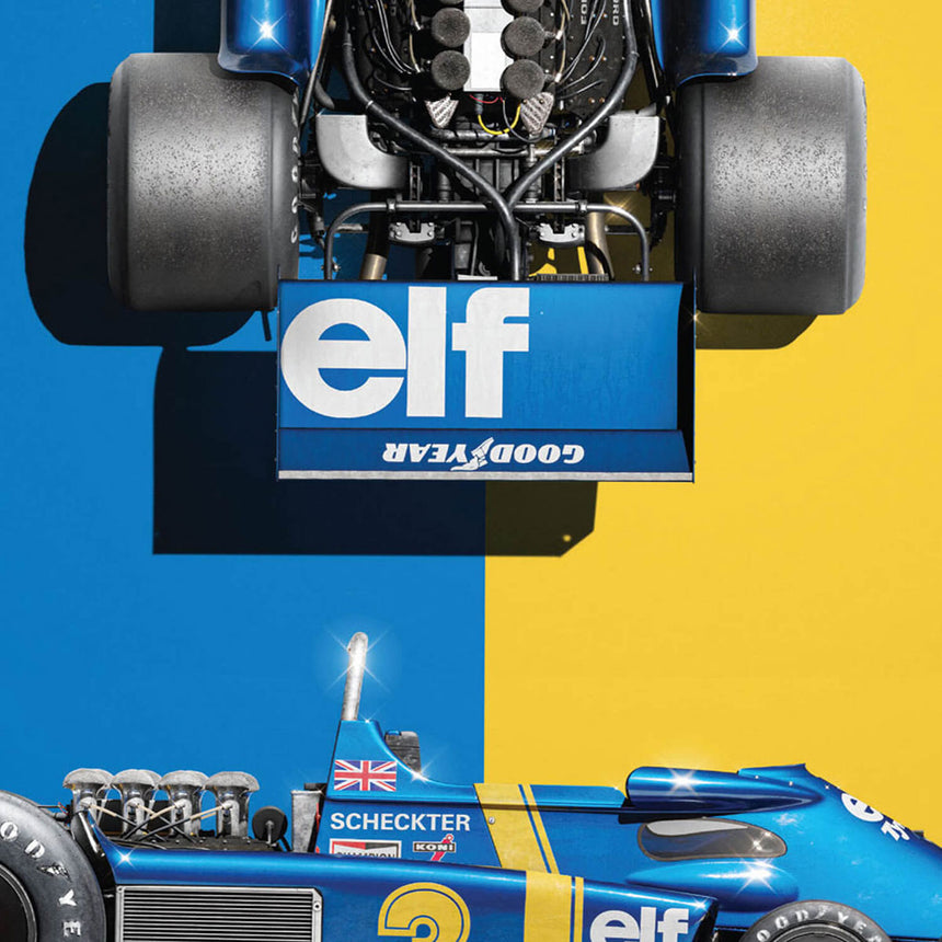 Tyrrell P34 1976 Blueprint Tyrrell Poster Jody Scheckter, Patrick Depailler
