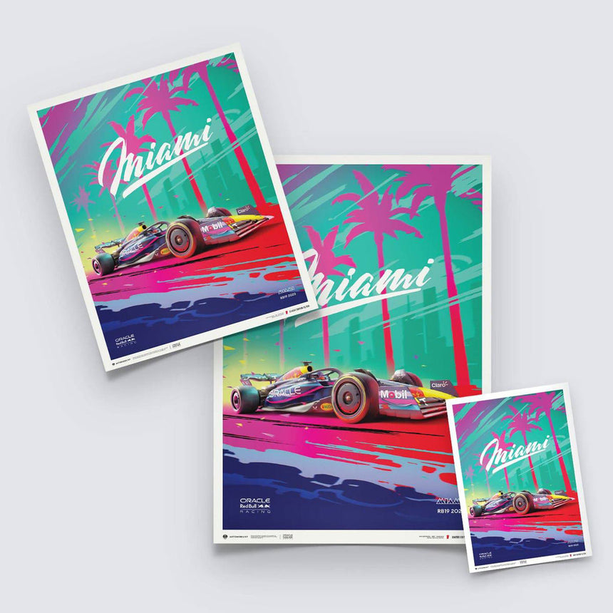 Oracle Red Bull Racing Miami 2023 Print Poster
