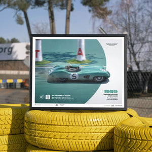 Aston Martin DBR1/300 | 1959 100th Anniversary | 24h Le Mans Poster