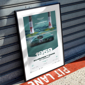 Aston Martin DBR1/300 | 1959 100th Anniversary | 24h Le Mans Poster