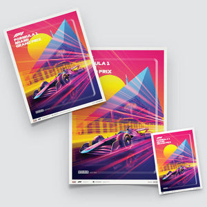 Automobilist Formula 1 Crypto Miami Grand Prix 2023 Print Poster