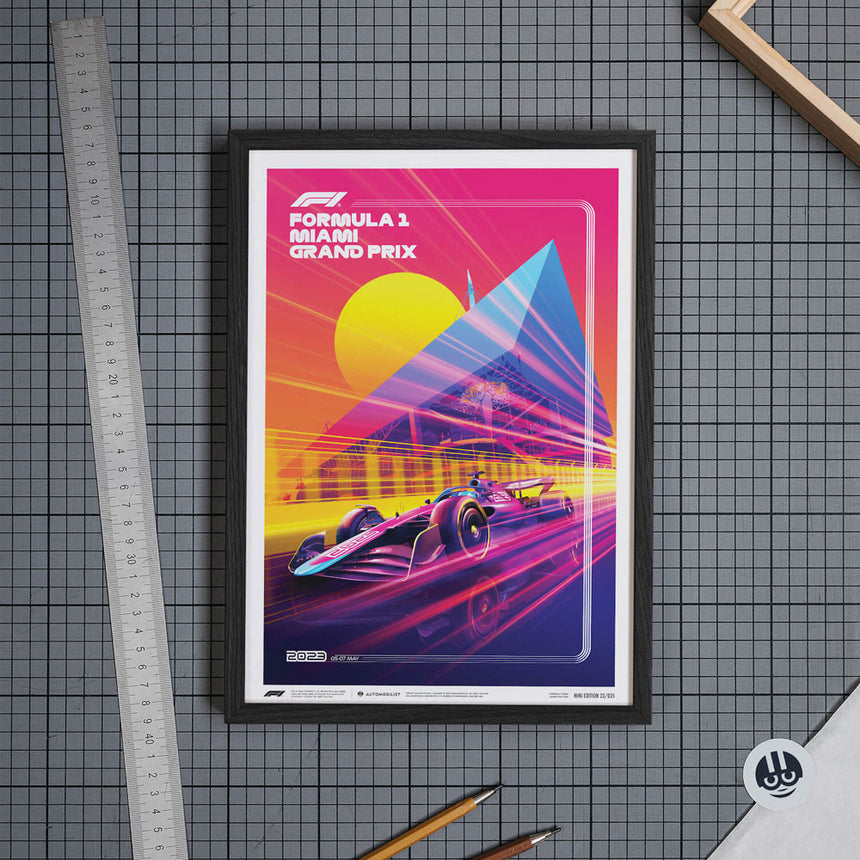 Automobilist Formula 1 Crypto Miami Grand Prix 2023 Print Poster