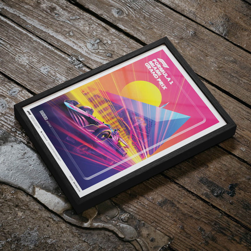 Automobilist Formula 1 Crypto Miami Grand Prix 2023 Print Poster