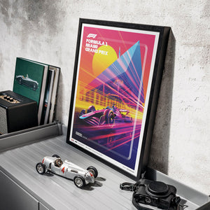 Automobilist Formula 1 Crypto Miami Grand Prix 2023 Print Poster