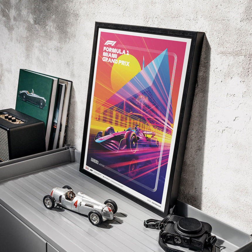 Automobilist Formula 1 Crypto Miami Grand Prix 2023 Print Poster