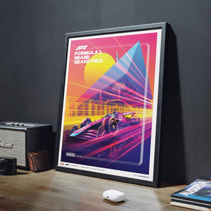 Automobilist Formula 1 Crypto Miami Grand Prix 2023 Print Poster