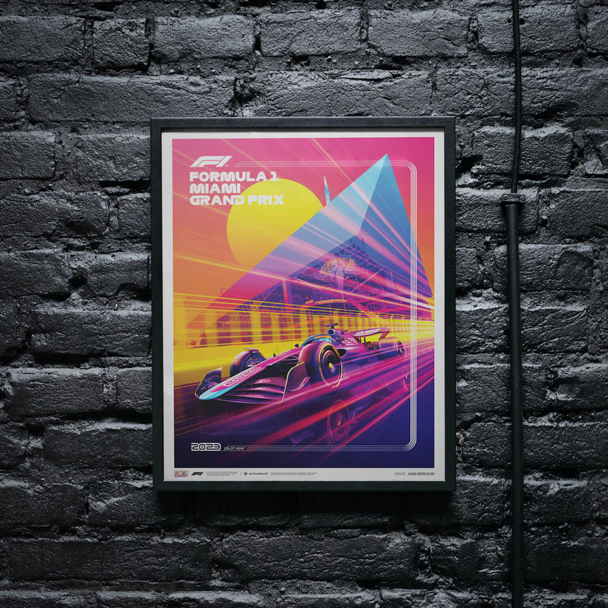 Automobilist Formula 1 Crypto Miami Grand Prix 2023 Print Poster