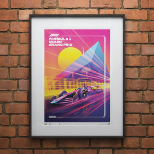 Automobilist Formula 1 Crypto Miami Grand Prix 2023 Print Poster