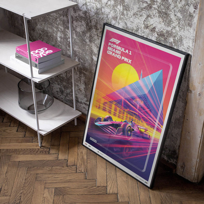 Automobilist Formula 1 Crypto Miami Grand Prix 2023 Print Poster