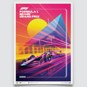 Automobilist Formula 1 Crypto Miami Grand Prix 2023 Print Poster