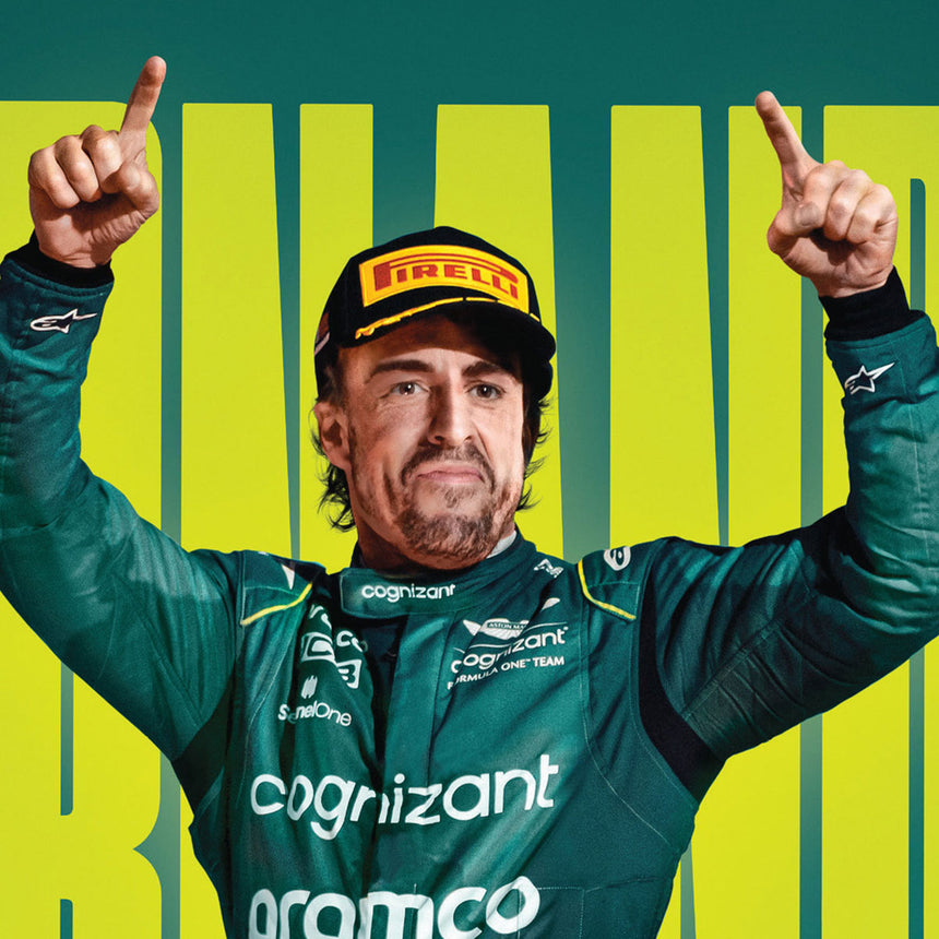 Fernando Alonso 2023 Aston Martin Aramco Cognizant Formula One™ Team Official Event Poster