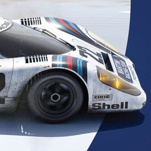 Porsche 917 KH 1971 100th Anniversary 24h Le Mans Poster Gijs van Lennep, Helmut Marko