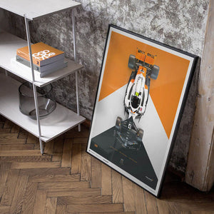 McLaren Formula 1 Lando Norris Triple Crown Livery 60th Anniversary 2023 Print Poster