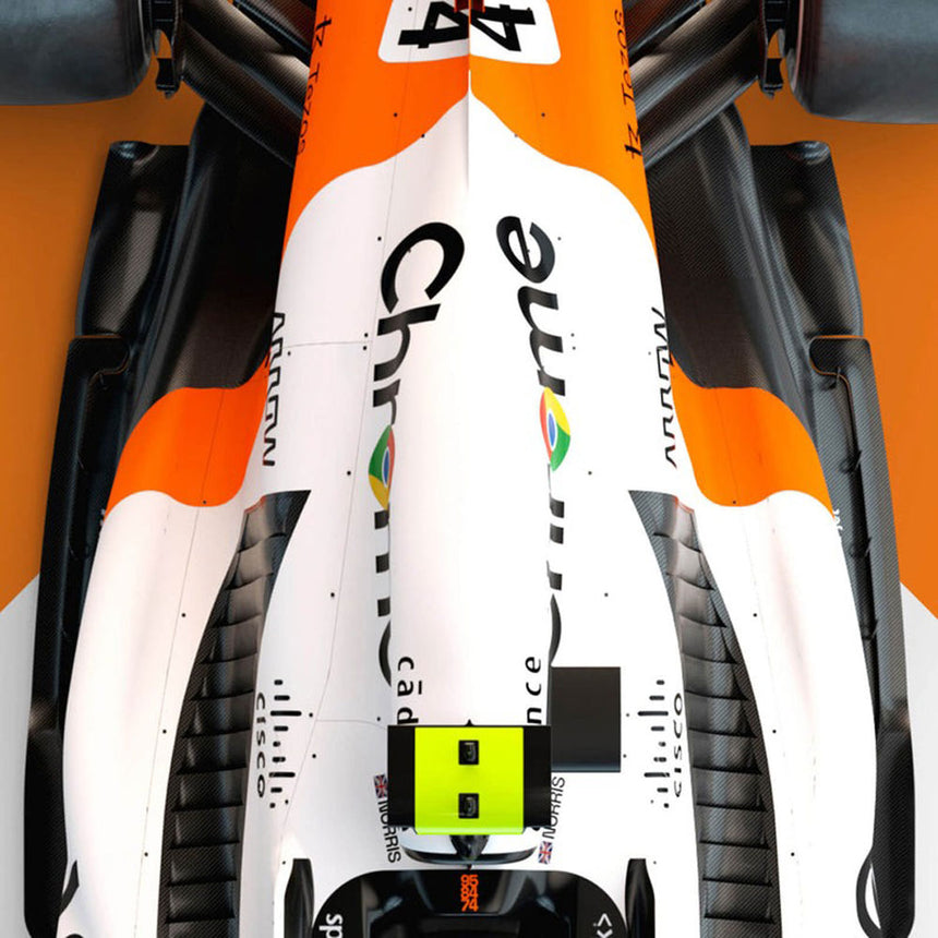 McLaren Formula 1 Lando Norris Triple Crown Livery 60th Anniversary 2023 Print Poster