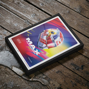 Oracle Red Bull Racing Max Verstappen Helmet 2023 Print Poster